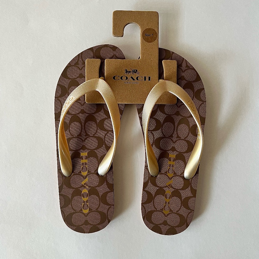 Coach Zak Flip Flop Sandals- Women's Size 7